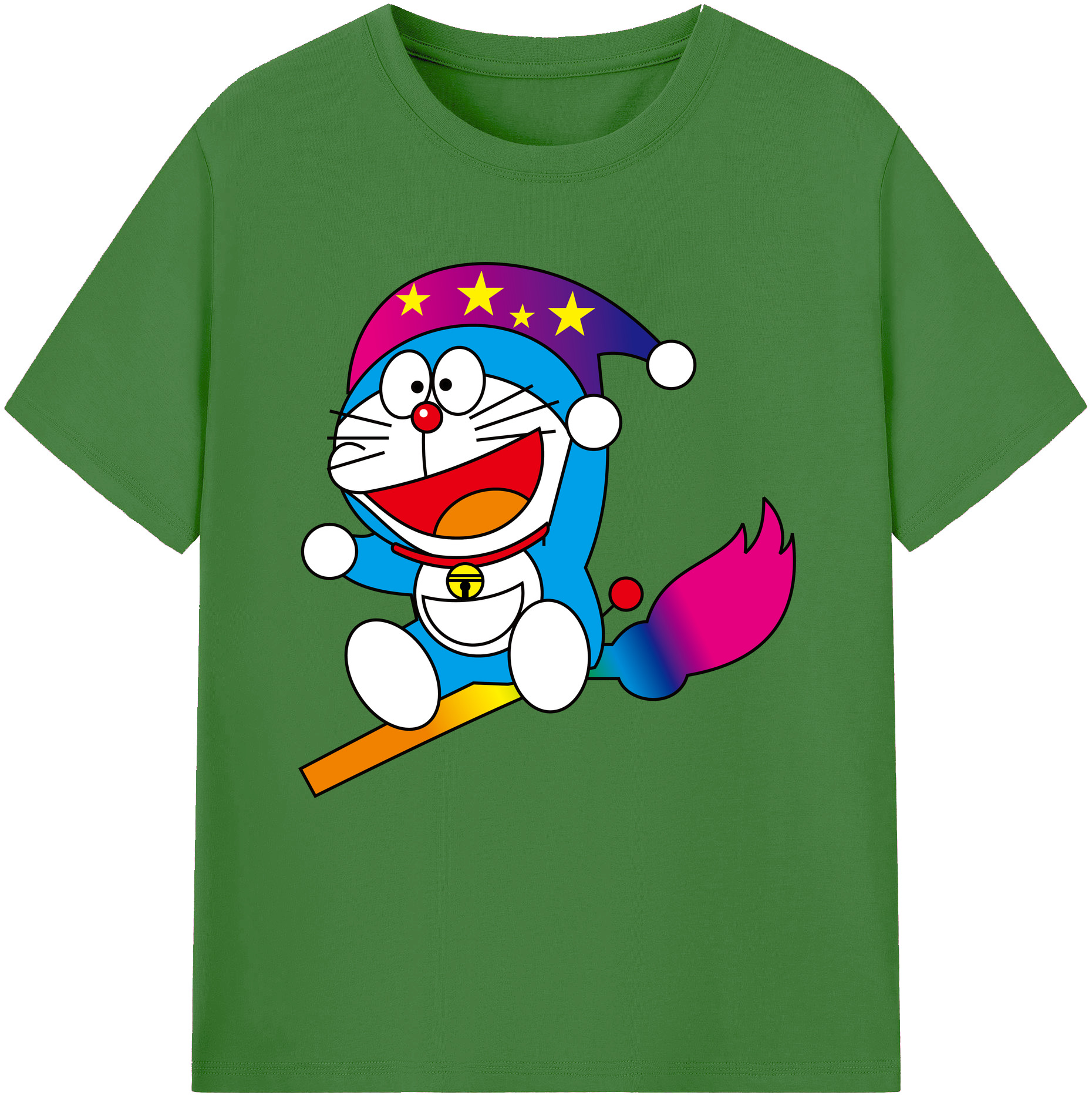 （画像用） ドラえもん Doraemon レディースカジュアルプリントTシャツ（綿100％）